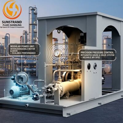 Un buen precio. Bomba centrífuga vertical de alta velocidad API 610 74 M3/Hr 400 Gpm Sundyne LMV 341 Reemplazo en línea