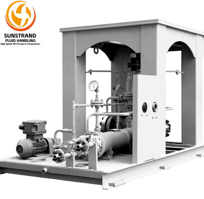Un buen precio. Alternativa a la bomba centrífuga vertical de alta velocidad Sundyne LMV 341, bomba de engranajes integrales API 610 Oh6 en línea
