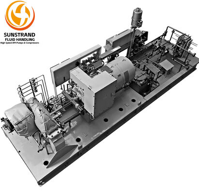 Un buen precio. Compresores de gas de proceso de múltiples etapas integrados LF 2X80 Compresor montado en base en línea